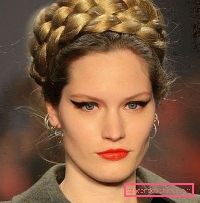 Hairstyle Basket tytöille ja naisille - valokuva askel askeleelta